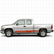 Líneas de vinilo inclinadas para puerta de carreras y panel lateral para Chevrolet Silverado 1500 GMT800 1999-2007_4