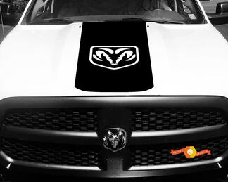 1500 2500 3500 Camión Vinilo Racing Calcomanías Stripe Ram Dodge Hood Stickers #72
