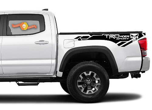 Kit de Pegatinas Laterales de Vinilo TRD 4x4 Sport Punisher para Toyota Tacoma 2016-2020