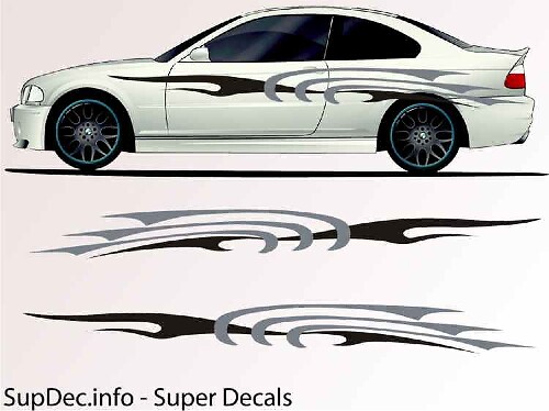 Vinilo Auto Body Graphics EXTERIOR OUTSIDE Decal sticker B766
