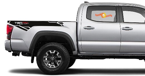 2 pegatinas de vinilo laterales para Toyota Tacoma Trd PRO Racing Development 2016-2020
