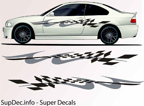 Vinilo Auto Body Graphics EXTERIOR OUTSIDE Decal sticker B776