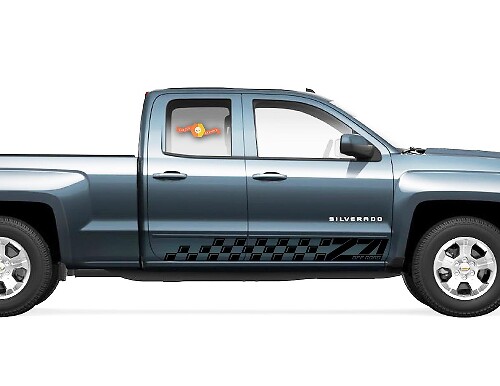 2X Chevrolet Silverado Z71 side Vinyl Decals gráficos kit de pegatinas de rally
