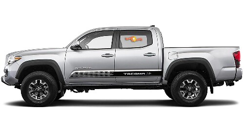 2X Toyota Tacoma 2016-2019 (X-P) kit de calcomanías de vinilo laterales gráficos rally sticker
