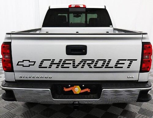 Chevrolet Tailgate Vinilo Vehículo Letras Calcomanía Etiqueta 1990 Camión Gráficos
