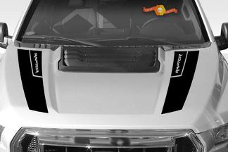 2X Ford F150 Raptor 2016-2018 Calcomanías de vinilo para capó gráficos kit de pegatinas de rally
