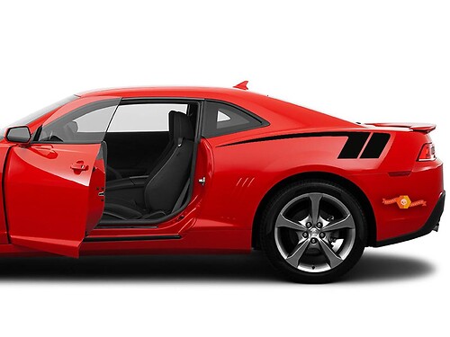 2X Chevy Camaro 2010 - 2013 pegatinas de vinilo laterales calcomanías gráficos rally
