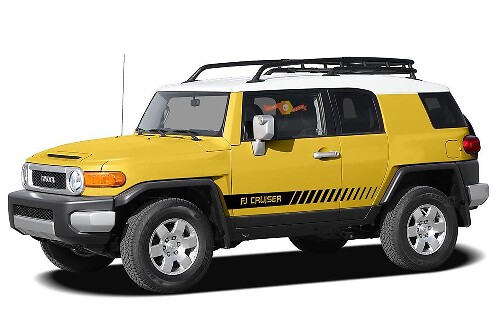 Calcomanía de vinilo lateral con línea degradada para Toyota FJ Cruiser