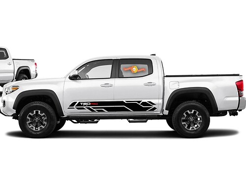 Pegatina vinilo lateral de estilo geométrico TRD PRO para Toyota Tacoma 2016-2020