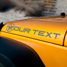 Adhesivo de vinilo personalizado de capó edición Estrella Militar para Jeep Wrangler 2