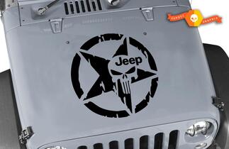 Adhesivo para capó de Jeep, 20.0 in, equipo de respuesta zombie, pegatina para capó de Jeep Wrangler Rubicon CJ
