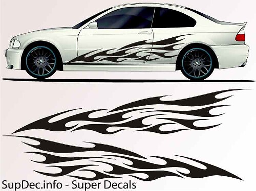 Vinilo Auto Body Graphics EXTERIOR OUTSIDE Decal sticker B715