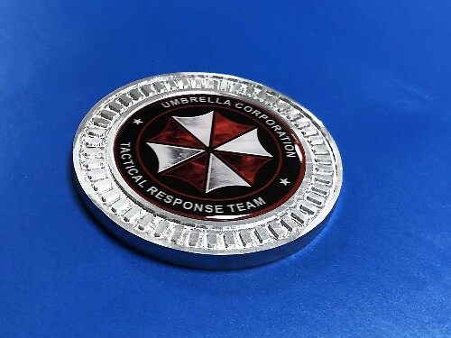 Insignia 3D Umbrella Corp Team, emblema lateral de cama de Metal y aluminio para Jeep Wrangler JL JK YJ TJ
