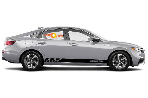 Calcomanías de vinilo con rayas del panel basculante de carreras para Honda Insight EX estilo #4 1999 - 2019
