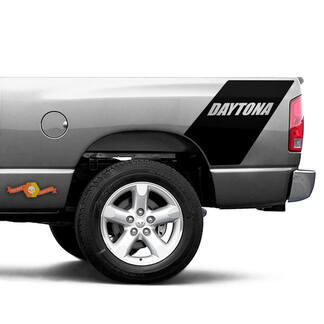 Daytona Dodge Ram 1500 Bed Side Racing trasero raya vinilo calcomanía 2
