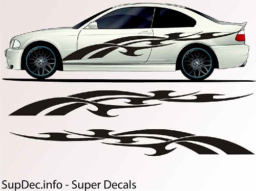 Vinilo Auto Body Graphics EXTERIOR OUTSIDE Decal sticker B719