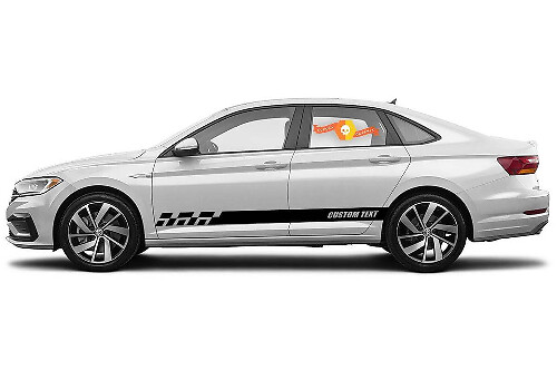 Calcomanías de vinilo con rayas de panel basculante de carreras para Volkswagen Jetta GLI
