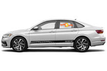 Calcomanías de vinilo con rayas de panel basculante de carreras para Volkswagen Jetta GLI
 3