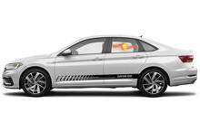 Calcomanías de vinilo con rayas de panel basculante de carreras para Volkswagen Jetta GLI
 4