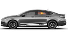 Calcomanías de vinilo con rayas de panel basculante de carreras para Ford Fusion
 4