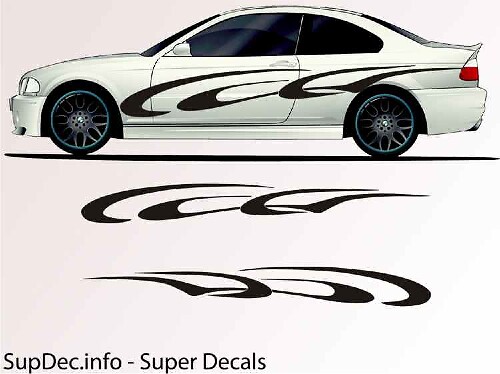 Vinilo Auto Body Graphics EXTERIOR OUTSIDE Decal sticker B736
