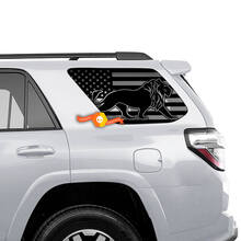 Etiqueta engomada de la ventana lateral trasera calcomanía León de la bandera de EE. UU. para cualquier coche
 2