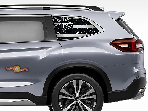 Suba Ascent Forester Hardtop Bandera de EE. UU. Bandera destruida Hawaii Calcomanía para parabrisas JKU JLU 2007-2019 o Tacoma 4Runner Tundra Dodge Challenger Charger Wrangler Rubicon - 100
