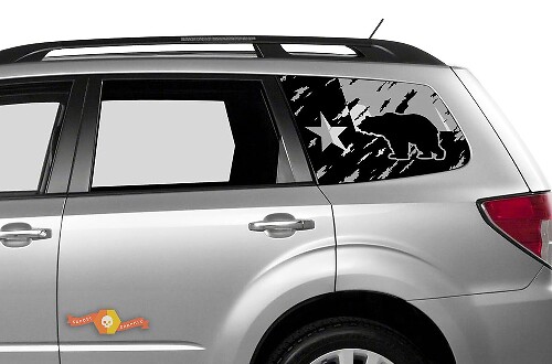 Suba Ascent Forester Hardtop Flag Texas Mountains Bear Destruido Parabrisas Pegatina Calcomanía JKU JLU 2007-2019 o Tacoma 4Runner Tundra Dodge Challenger Charger Wrangler Rubicon - 110
