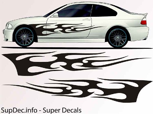Vinilo Auto Body Graphics EXTERIOR OUTSIDE Decal sticker B740