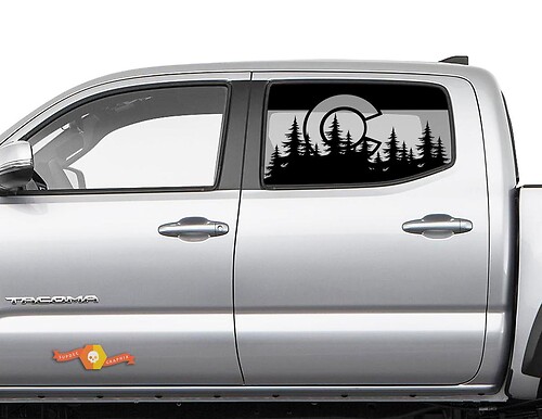 Calcomanías de ventana lateral del bosque de Colorado para Toyota Tacoma 4Runner Tundra
