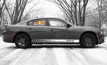 Calcomanías de vinilo con rayas de panel basculante de carreras para Dodge Charger SXT
 4