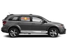Calcomanías de vinilo con rayas de panel basculante de carreras para Dodge Journey
 2