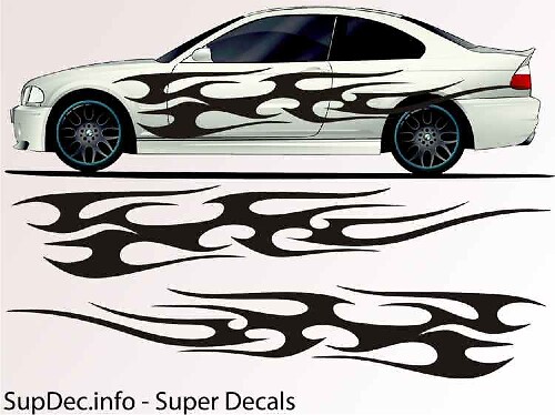 Vinilo Auto Body Graphics EXTERIOR OUTSIDE Decal sticker B744