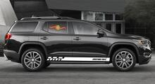 Calcomanías de vinilo con rayas de panel basculante de carreras para GMC Acadia
 4