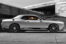 Calcomanías de vinilo con rayas de panel basculante de carreras para Dodge Challenger
 3