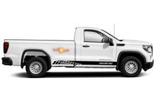 Calcomanías de vinilo con rayas de panel basculante de carreras para GMC Sierra 1500
 3