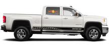 Calcomanías de vinilo con rayas de panel basculante de carreras para GMC Sierra 2500HD
 2