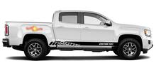 Calcomanías de vinilo con rayas de panel basculante de carreras para GMC Canyon
 3