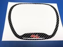 Anillo embellecedor del volante Imitación de carbono con adhesivo rojo R/T abovedado Dodge
 2