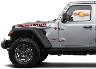 Adhesivo de capó bicolor para Jeep Gladiator 2019 2020 2021 para ambos lados
