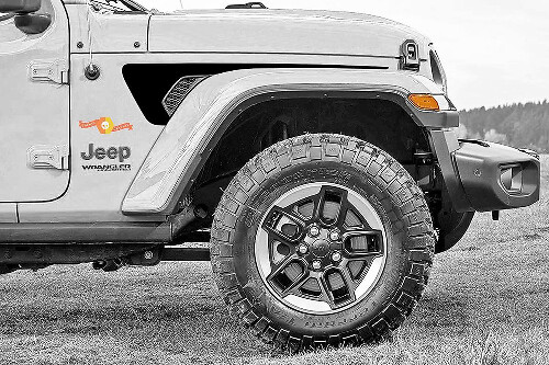 Pegatina de vinilo para respiradero estilo Gravity para guardabarros Jeep Wrangler 2018-2021