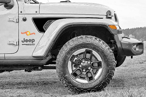 Pegatina de vinilo con franjas decorativas de ventilación para guardabarros para Jeep Wrangler