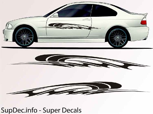 Vinilo Auto Body Graphics EXTERIOR OUTSIDE Decal sticker B751