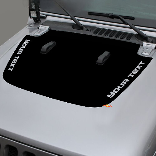 Jeep Gladiator Side JT Wrangler JL JLU Hood vinilo adhesivo kit de gráficos para 2018-2021 para ambos lados
