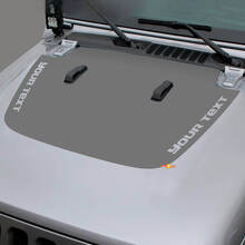 Calcomanía de vinilo para capó de texto personalizado en negro para Jeep Gladiator y Wrangler_2