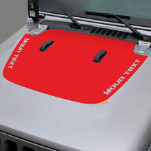 Calcomanía de vinilo para capó de texto personalizado en negro para Jeep Gladiator y Wrangler_3