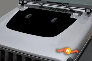 Jeep Gladiator Side JT Wrangler JL JLU Hood, calcomanía de vinilo de estilo sólido, kit de gráficos para 2018-2021 para ambos lados
