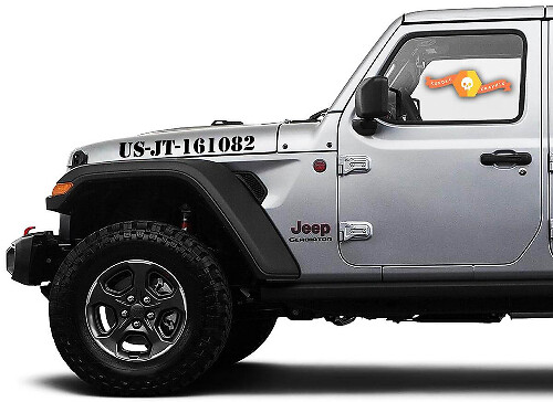 Kit de vinilo adhesivo personalizado para capó para Jeep Gladiator JT Wrangler JL JLU