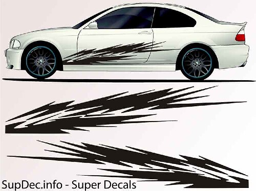Vinilo Auto Body Graphics EXTERIOR OUTSIDE Decal sticker B755