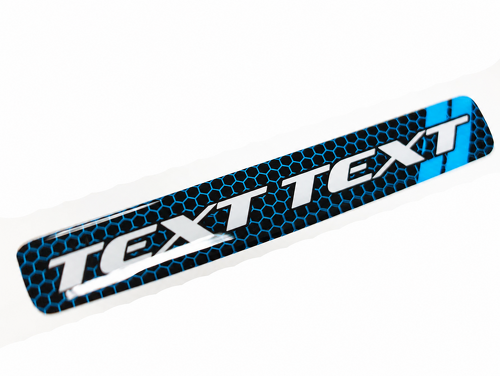 Scat Pack Style TEXT TEXT Blue Honeycomb Domed Strip — Adhesivo de vinilo (volante) para Dodge Challenger